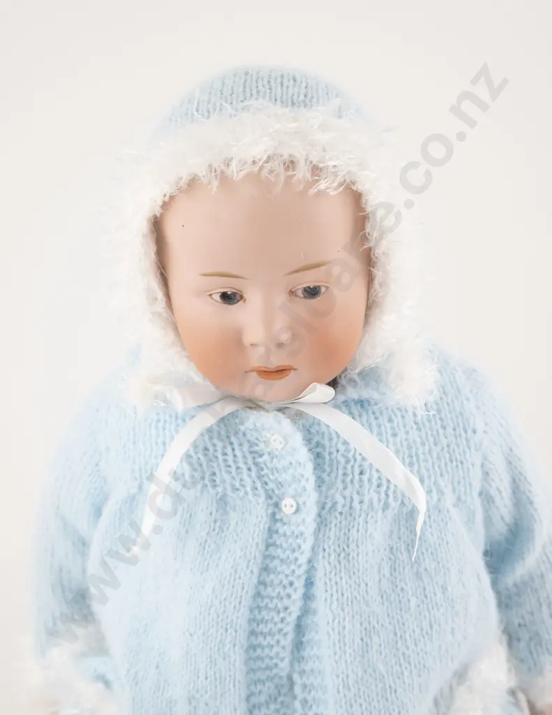 Gebruder Heubach Bisque Shoulder Plate Character Doll Image 1++