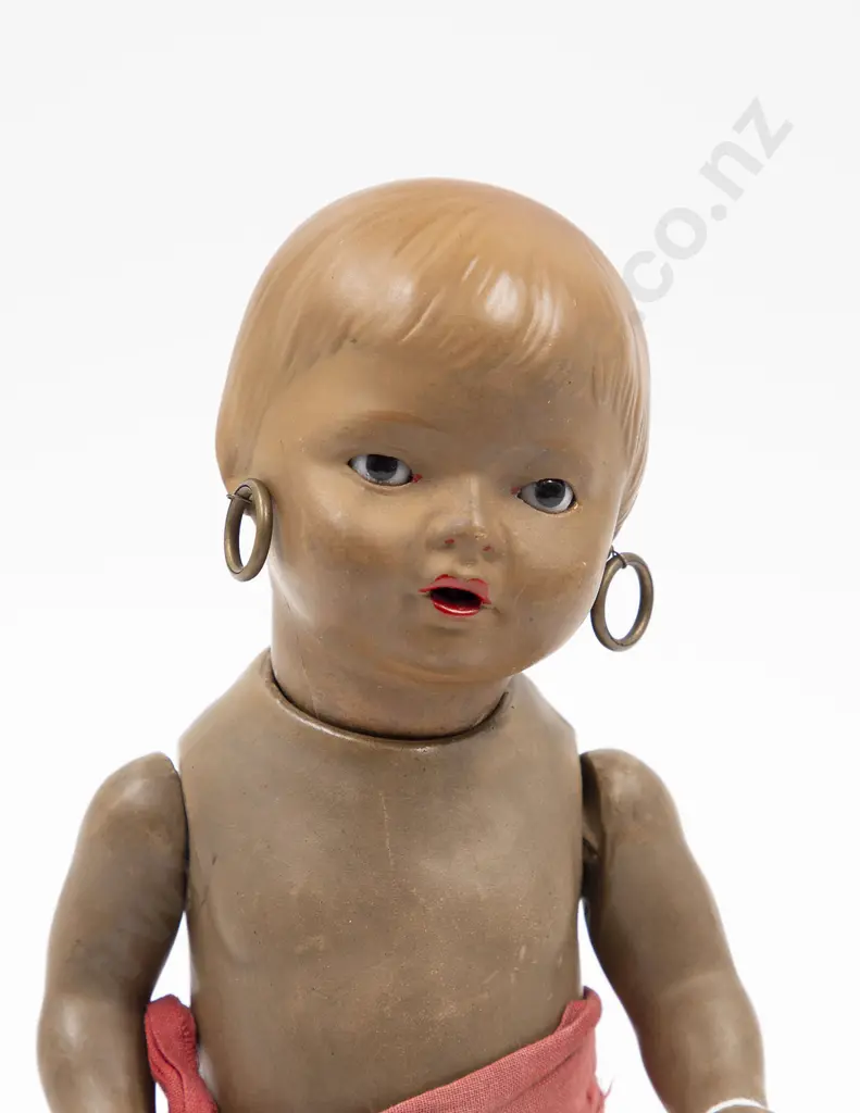Heubach Koppelsdorf Brown All Composition Character 'Gypsy' Doll Image 1++