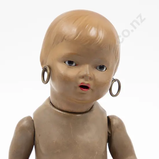 Heubach Koppelsdorf Brown All Composition Character 'Gypsy' Doll