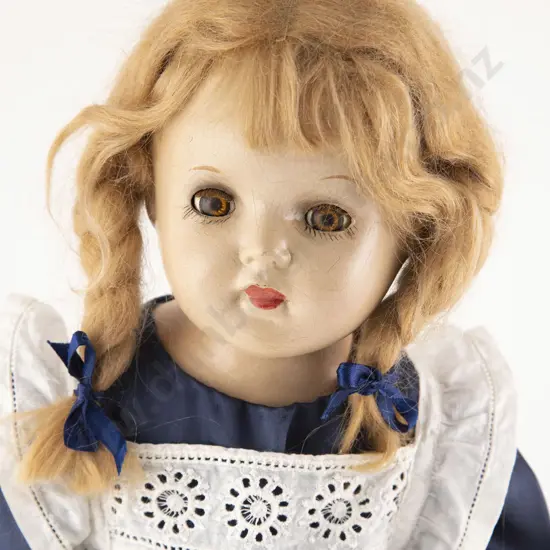 American Unmarked Composition and Rag Character Doll