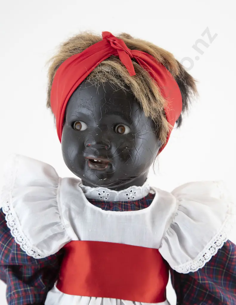 All Black Composition Character Doll Image 1++