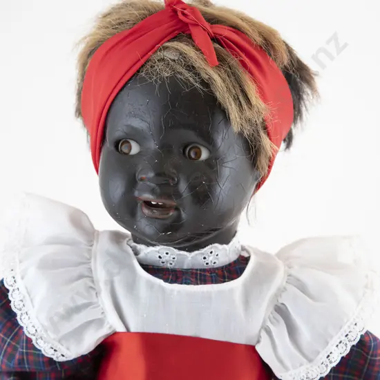 All Black Composition Character Doll