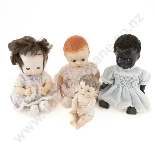 Two NZ Pedigree White and Black Character Baby Dolls