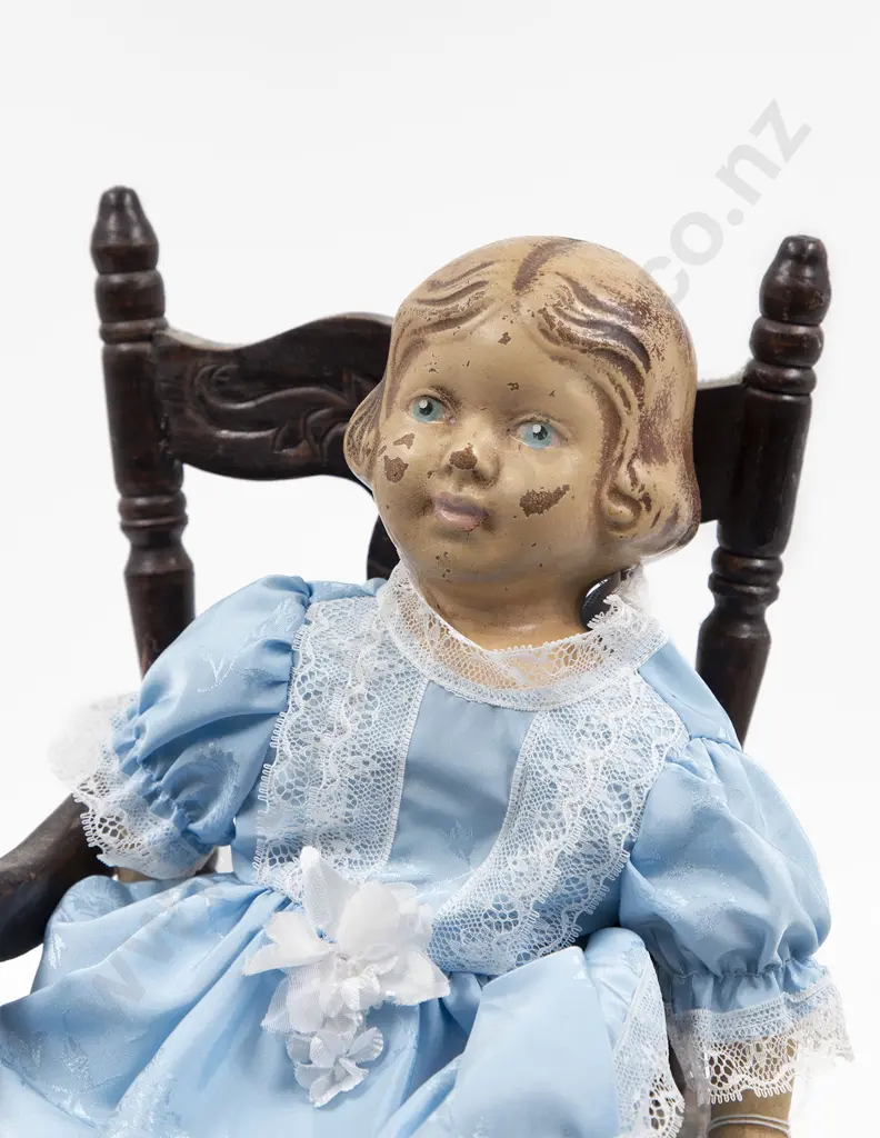 NZ PP Moulded Composition Shoulder Plate Doll Image 1++