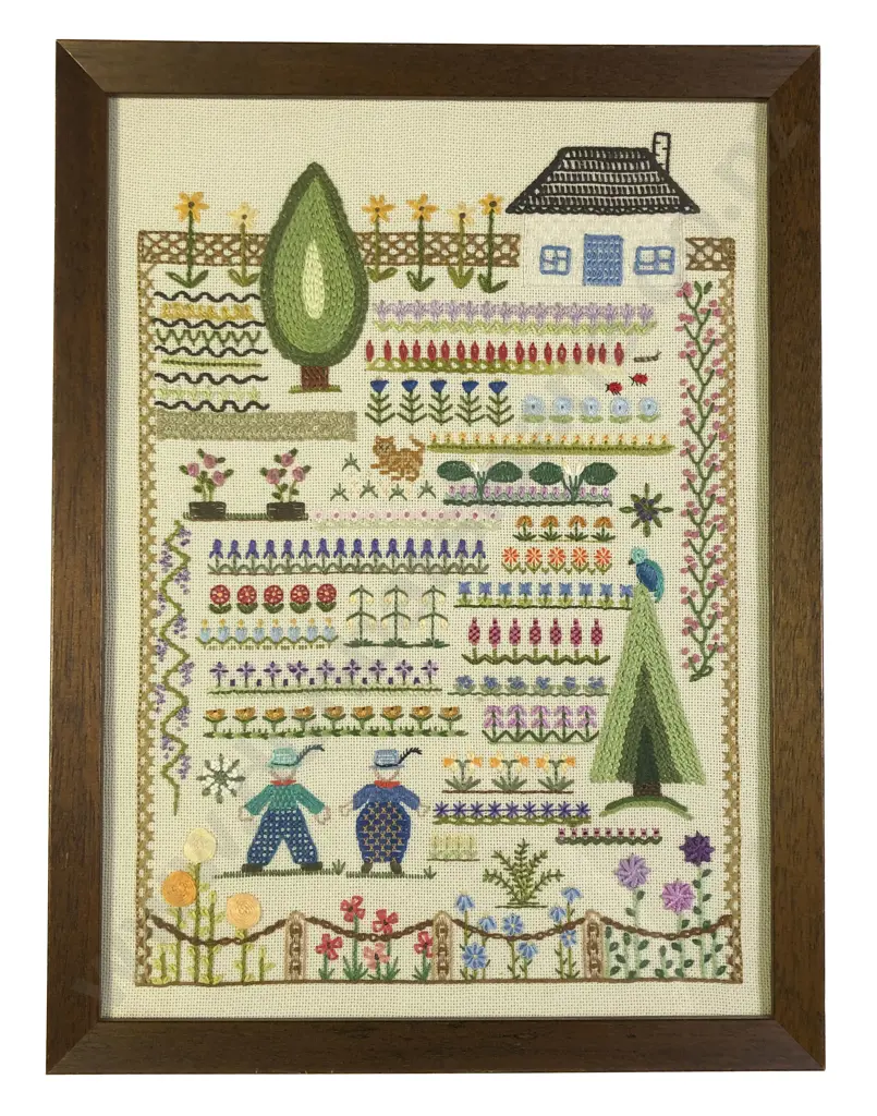 Modern 1987 Framed Sampler Image 1++