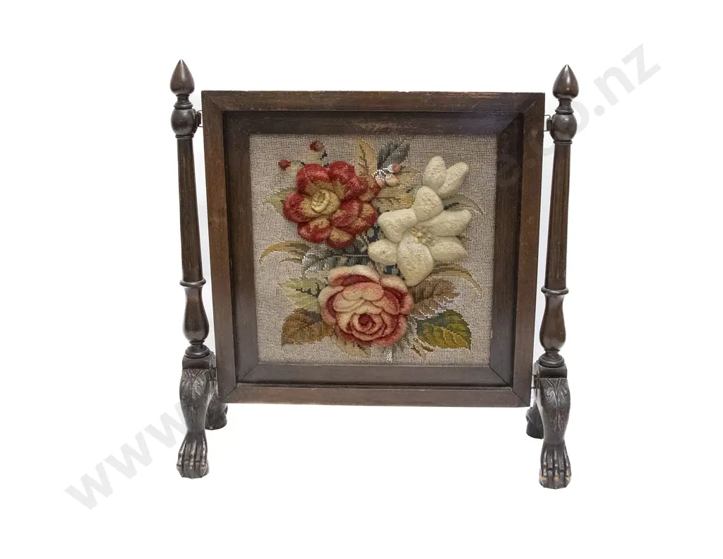 Victorian Bead and Stump-work Panel Image 1++