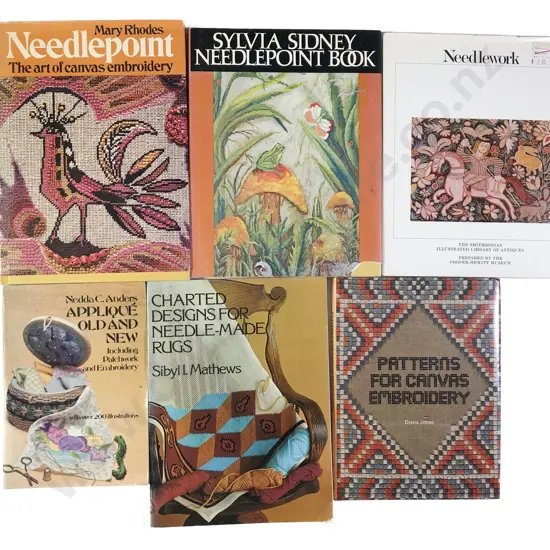 Six Volumes Needlework Assorted
