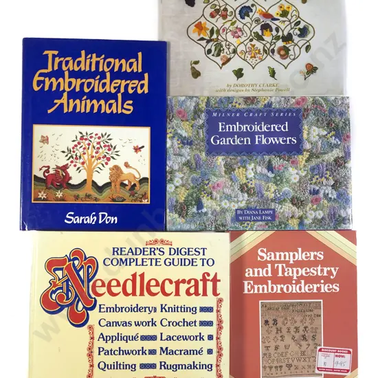 Five Volumes Needlework Assorted