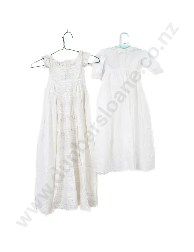 Edwardian Cotton and lace Christening Gown and Cot Gown Image 1++