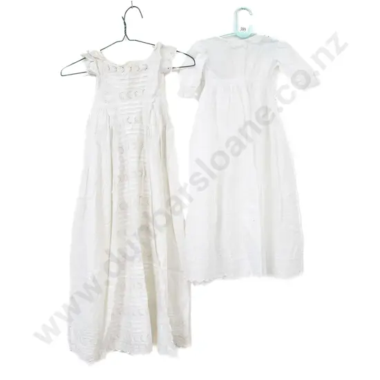 Edwardian Cotton and lace Christening Gown and Cot Gown