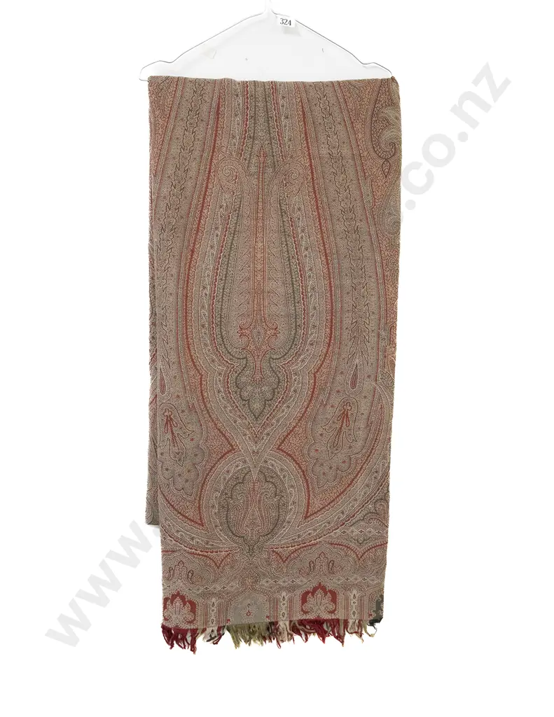Victorian Paisley Shawl - Full Length Image 1++