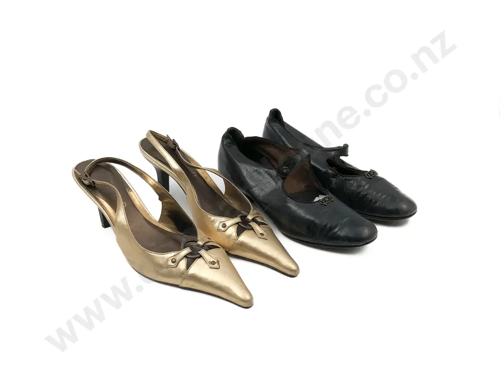 Two Pair Vintage Shoes c1930s & 1950s Image 1++