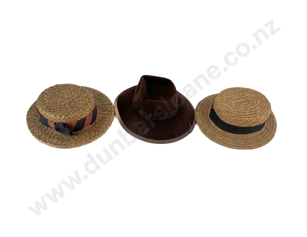 Three Vintage Hat Samples Image 1++