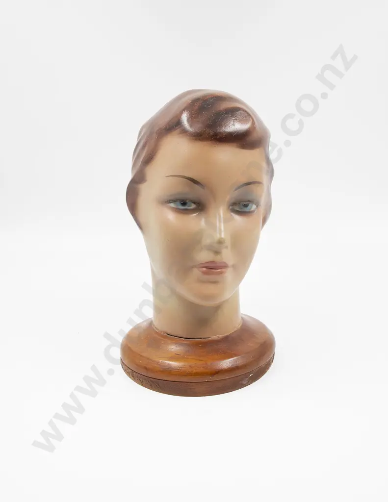 1930s Composition Shop Display Bust 33cm height Image 1++