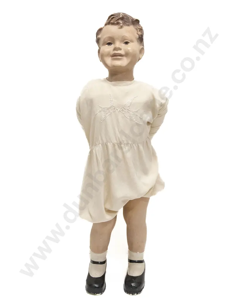 1930s Composition Child Shop Mannequin 86 cm Height (no arms) Image 1++
