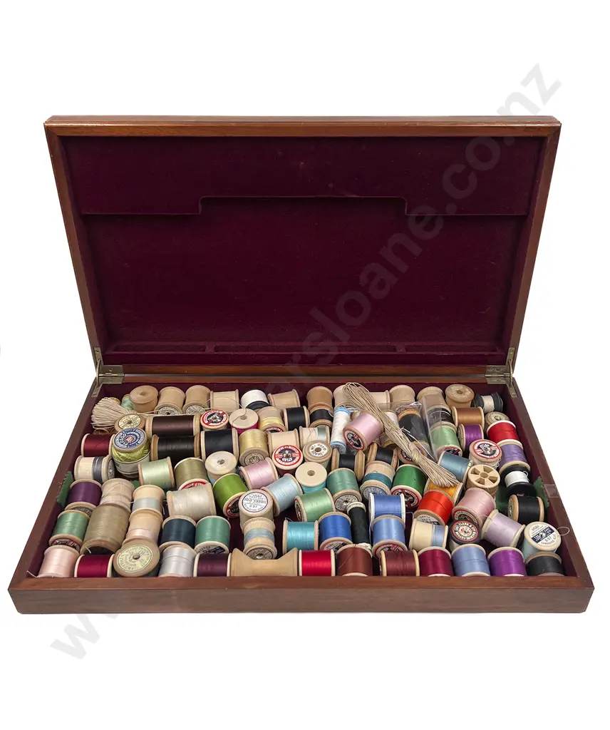 Quantity Used Sewing Cottons in Cutlery Box Image 1++