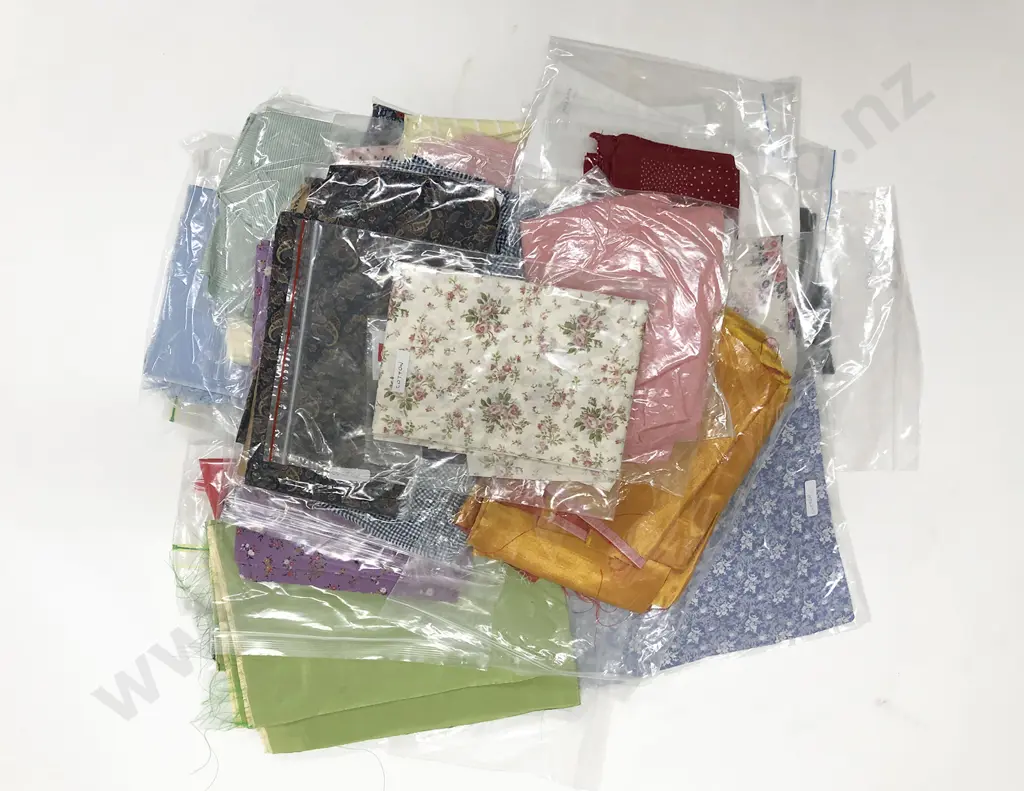 Collection of Material Pieces Cottons & Silks Image 1++