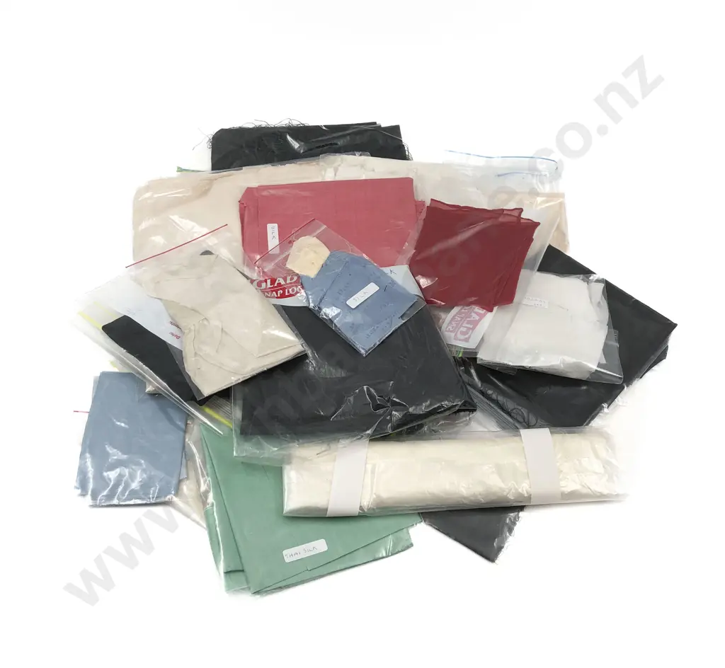 Collection of Material Pieces Cottons & Silks Image 1++