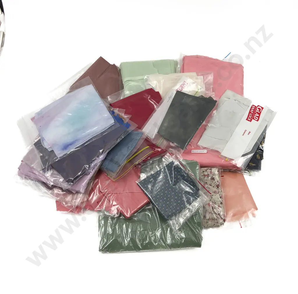Collection of Material Pieces Cottons & Silks Image 1++