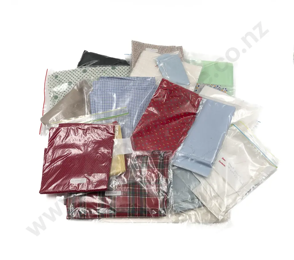 Collection of Material Pieces Cottons & Silks Image 1++