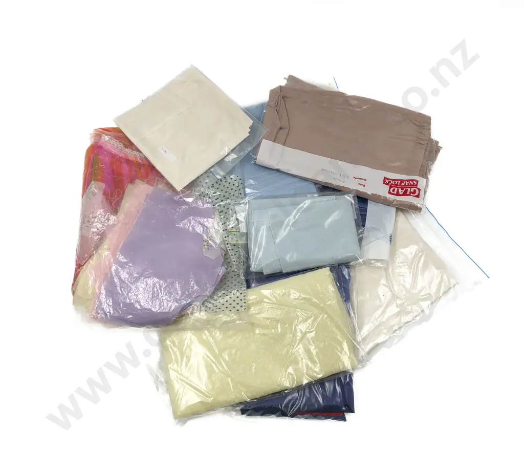 Collection of Material Pieces Cottons & Silks Image 1++