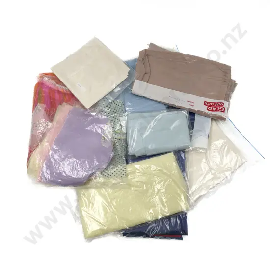 Collection of Material Pieces Cottons & Silks