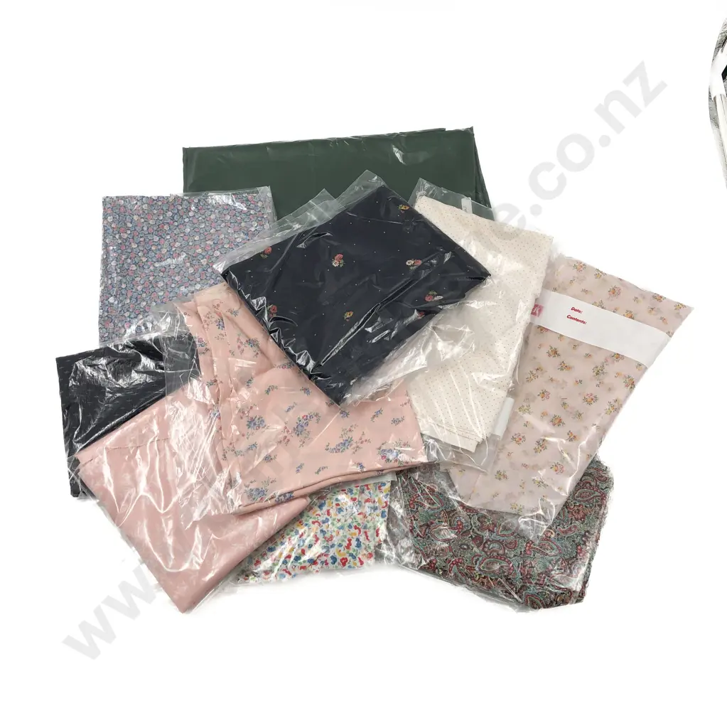 Collection of Material Pieces Cottons & Silks Image 1++