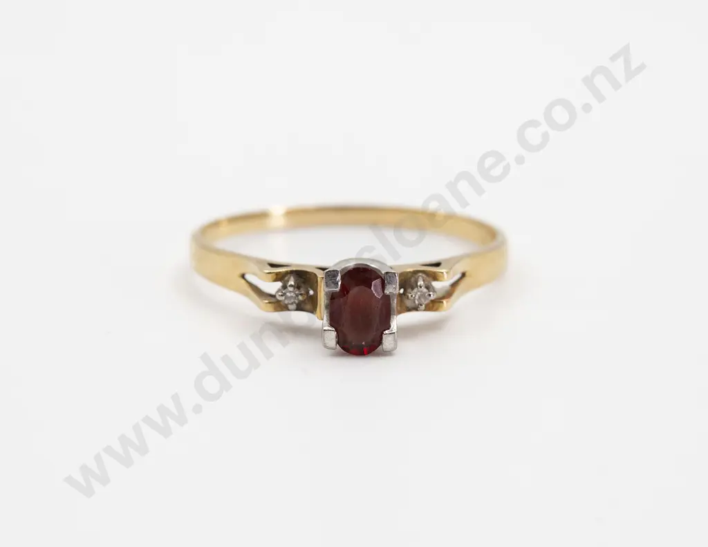 18ct Single Pink Tourmaline Ring Image 1++