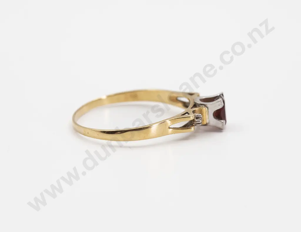 18ct Single Pink Tourmaline Ring Image 1++