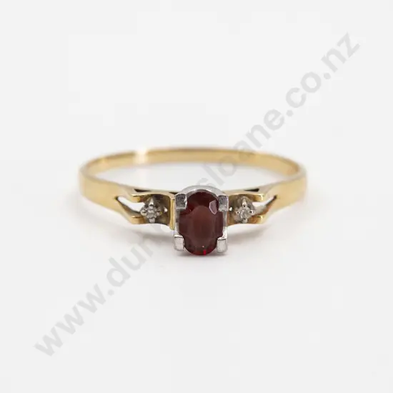 18ct Single Pink Tourmaline Ring