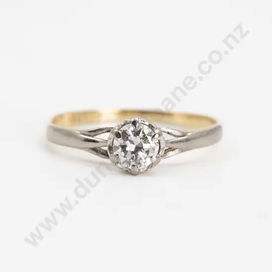 18ct Solitaire Diamond Ring