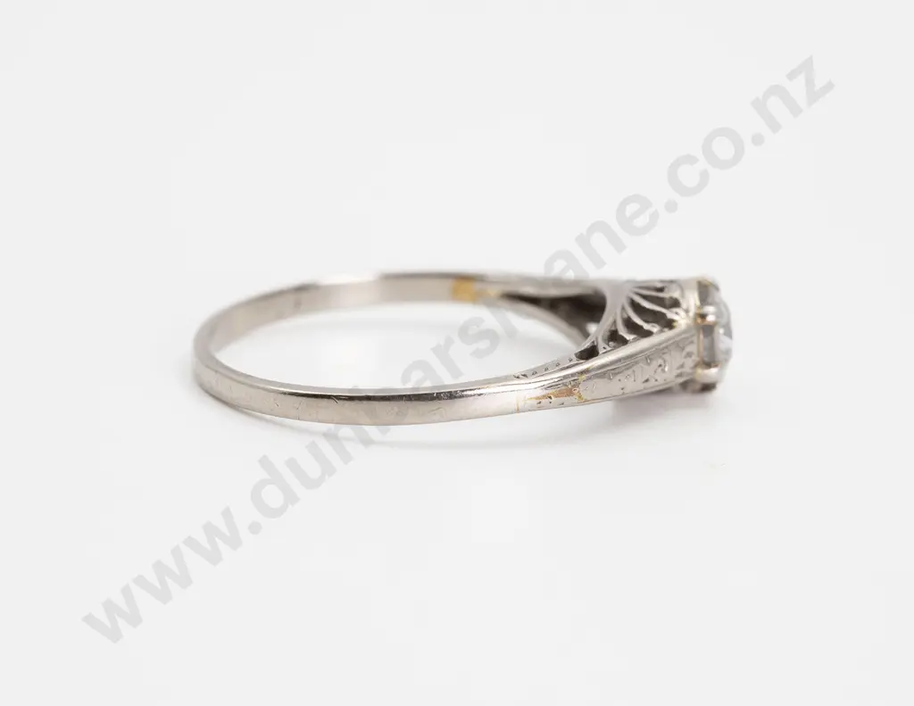 Early C20th Solitaire Diamond Ring Image 1++