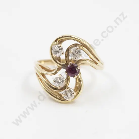 14ct Ruby and Diamond Dress Ring