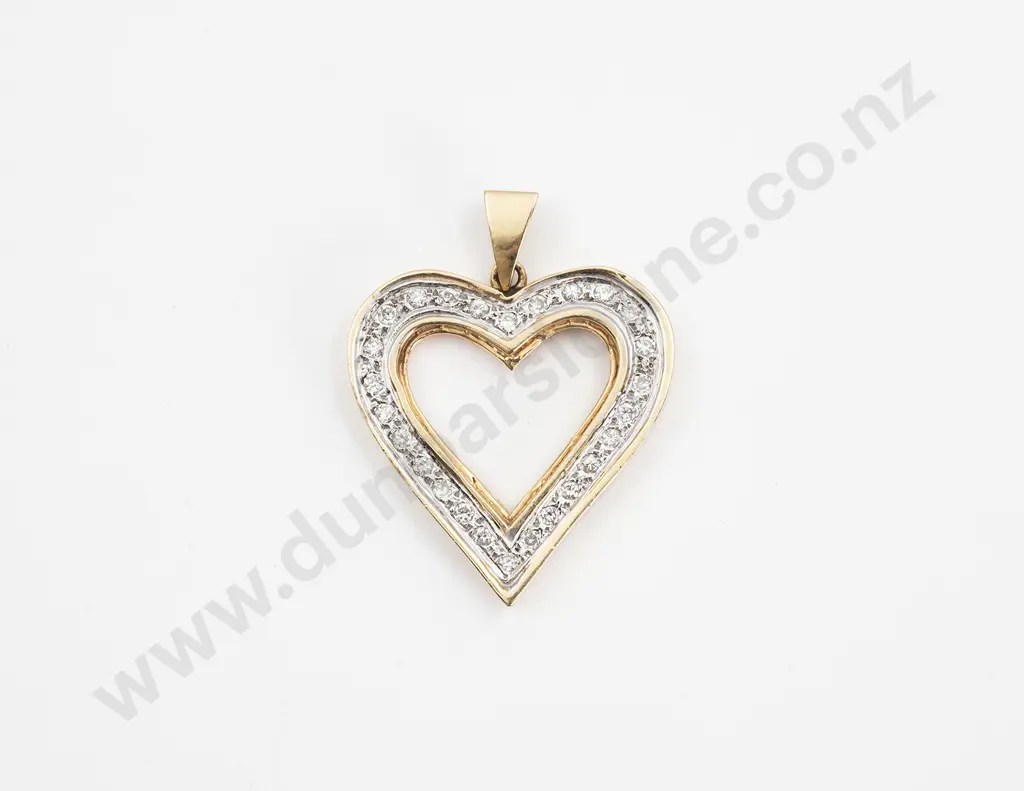 14ct Diamond Pendant Image 1++