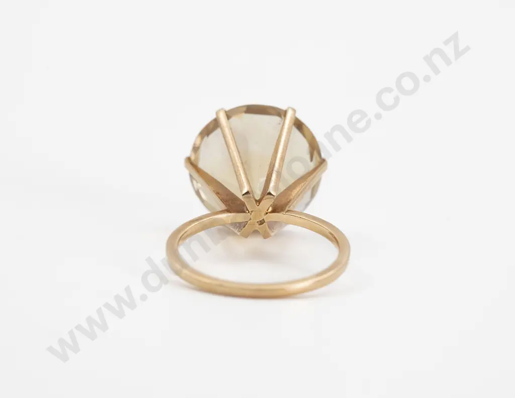 14ct Single Brazilian Citrine Dress Ring Image 1++