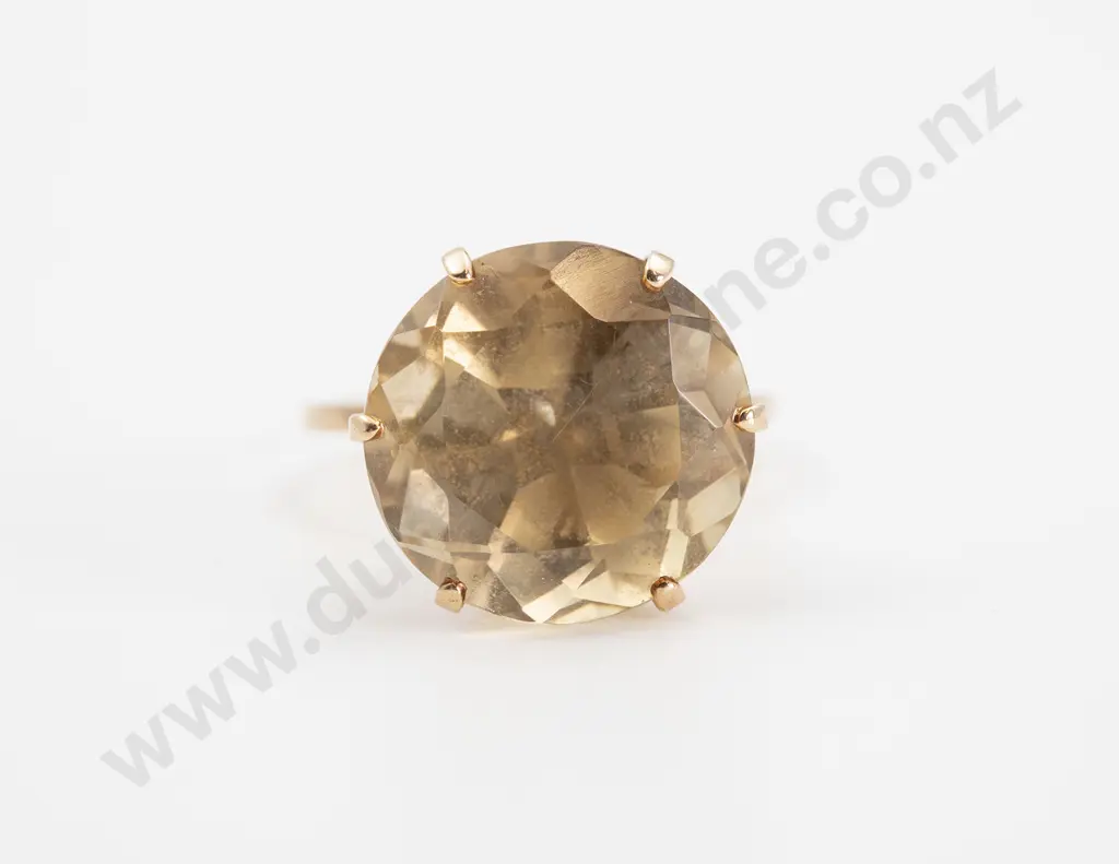 14ct Single Brazilian Citrine Dress Ring Image 1++