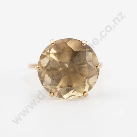 14ct Single Brazilian Citrine Dress Ring