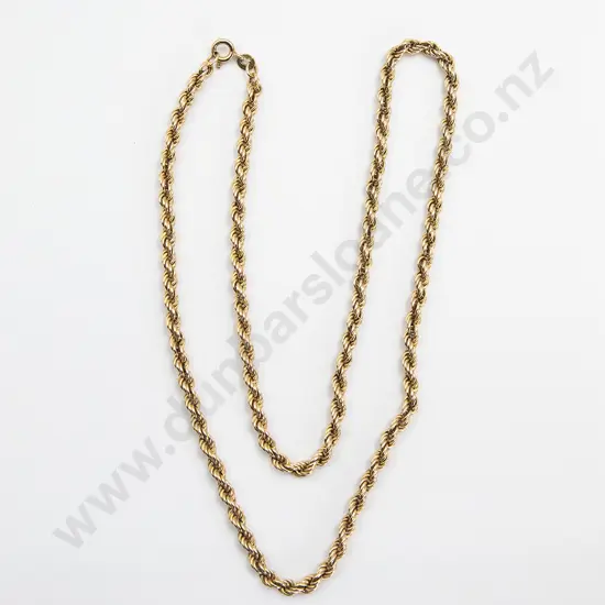 9ct Rope Twist Neck Chain