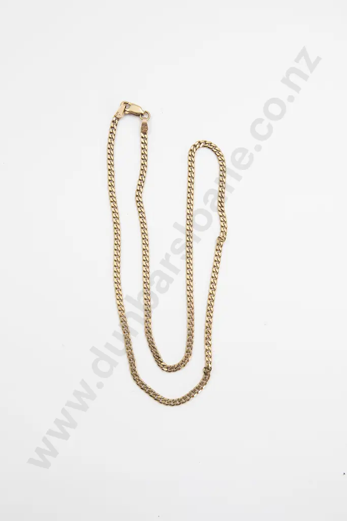 9ct Modern Curb Link Neck Chain Image 1++