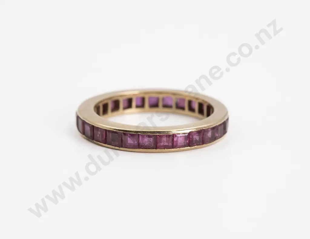 9ct 27stone Ruby Eternity Band Image 1++
