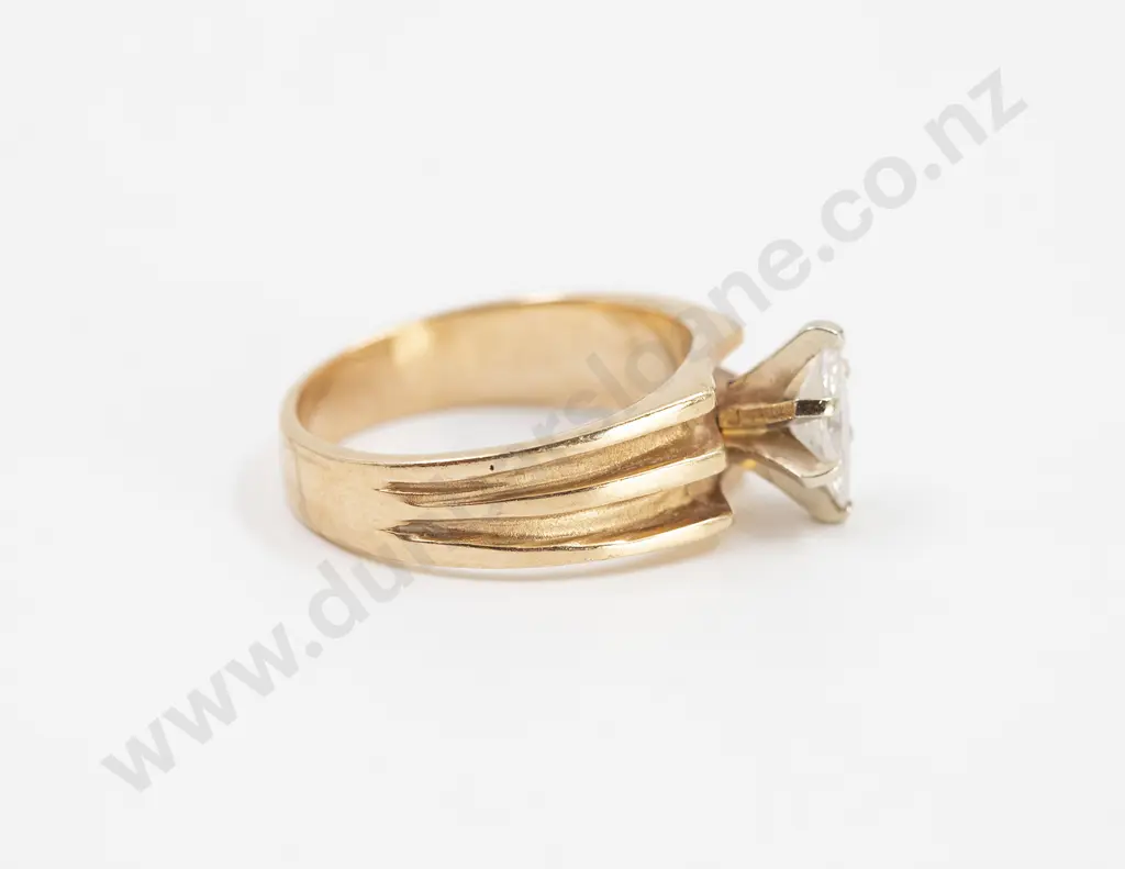 14ct Diamond Solitaire Ring Image 1++