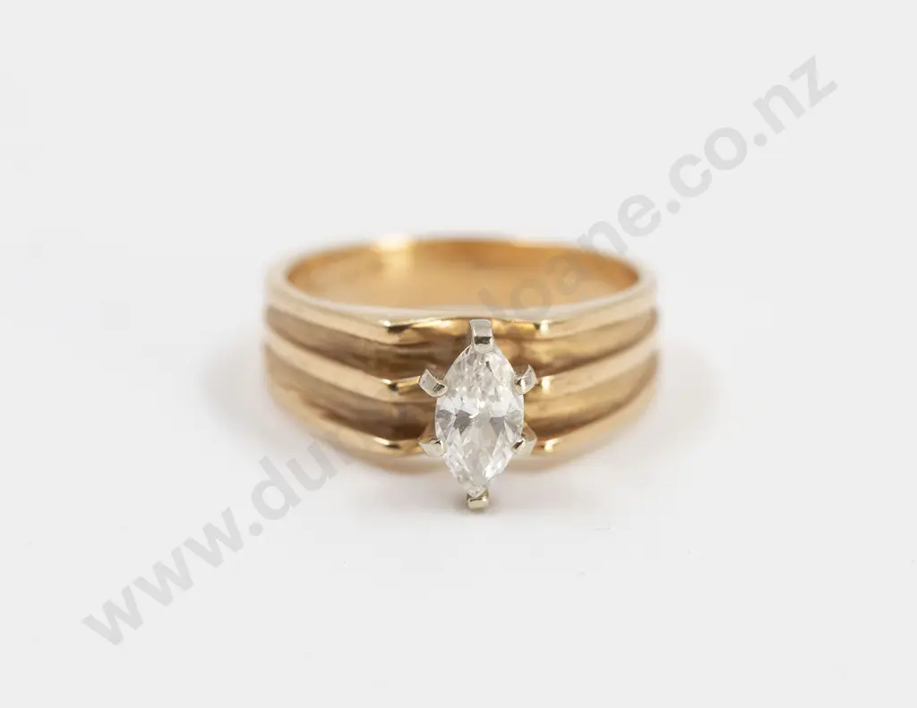 14ct Diamond Solitaire Ring Image 1++