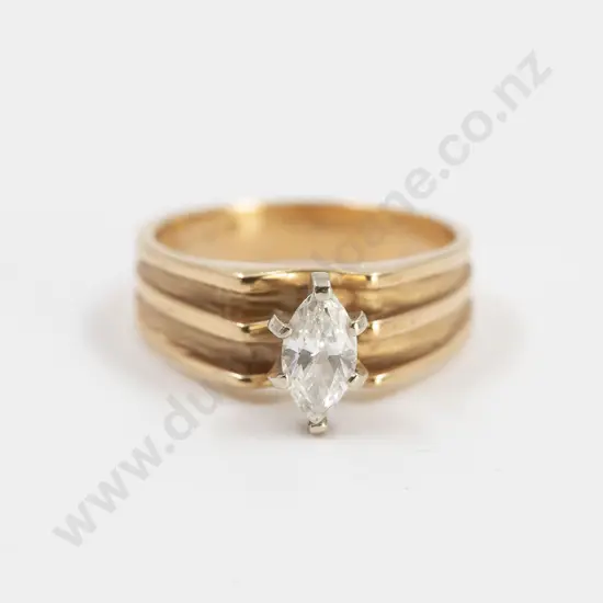 14ct Diamond Solitaire Ring