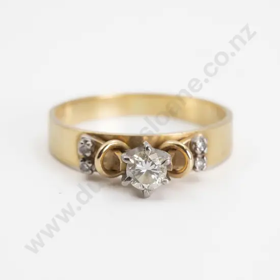 18ct Solitaire Diamond Ring
