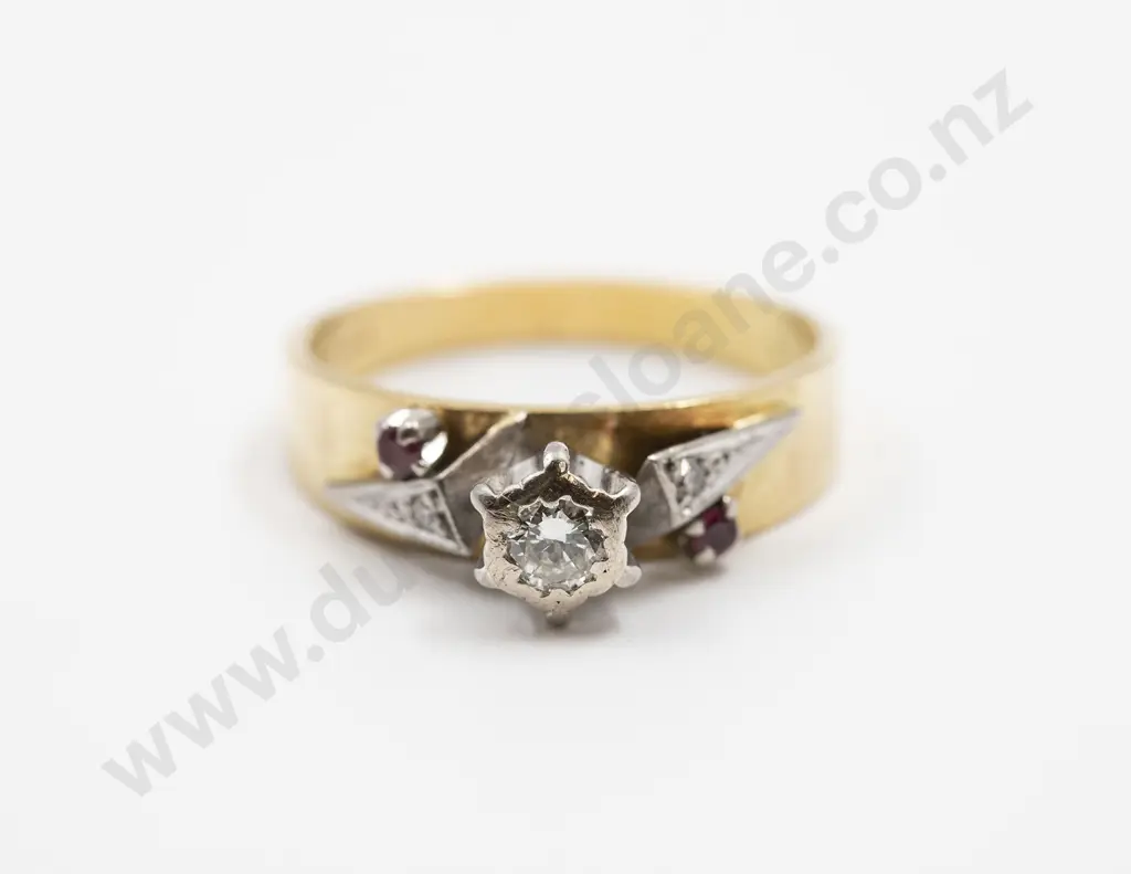 18ct Solitaire Diamond Ring Image 1++