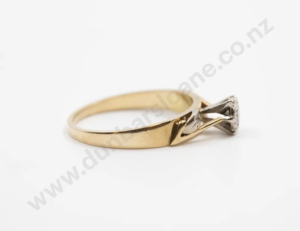 18ct Solitaire Diamond Ring Image 1++