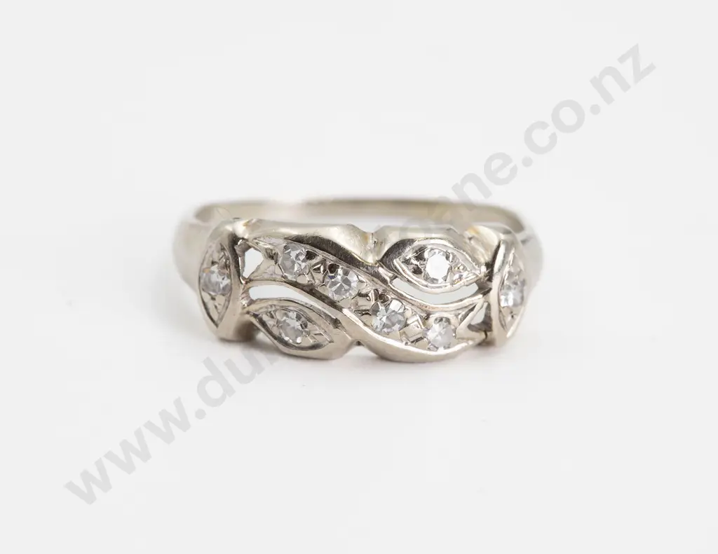 14ct Eight Stone Diamond Fancy Band Ring Image 1++