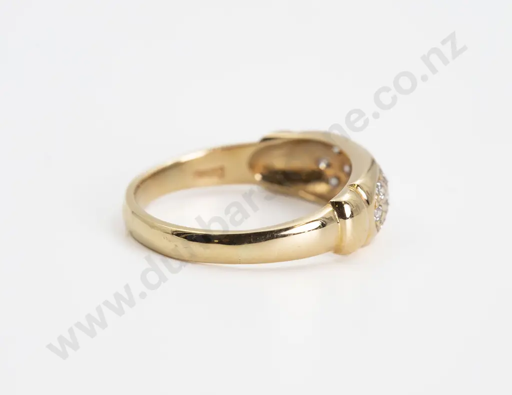 18ct 16stone Diamond Band Ring Image 1++