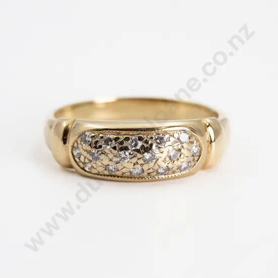 18ct 16stone Diamond Band Ring