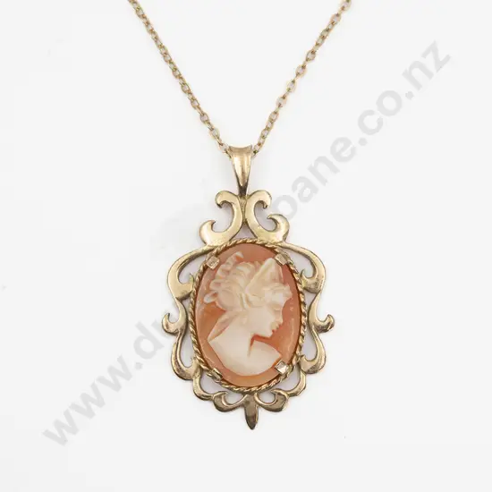 9ct Portrait Cameo Ring